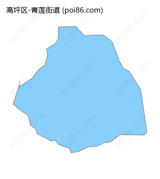 青莲街道边界地图