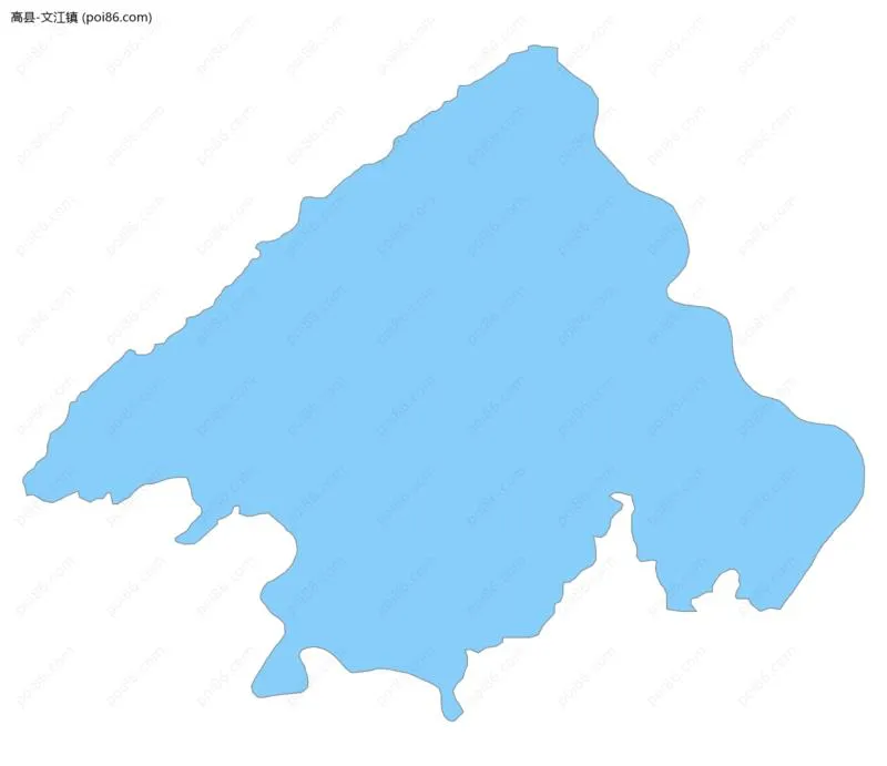 文江镇边界地图