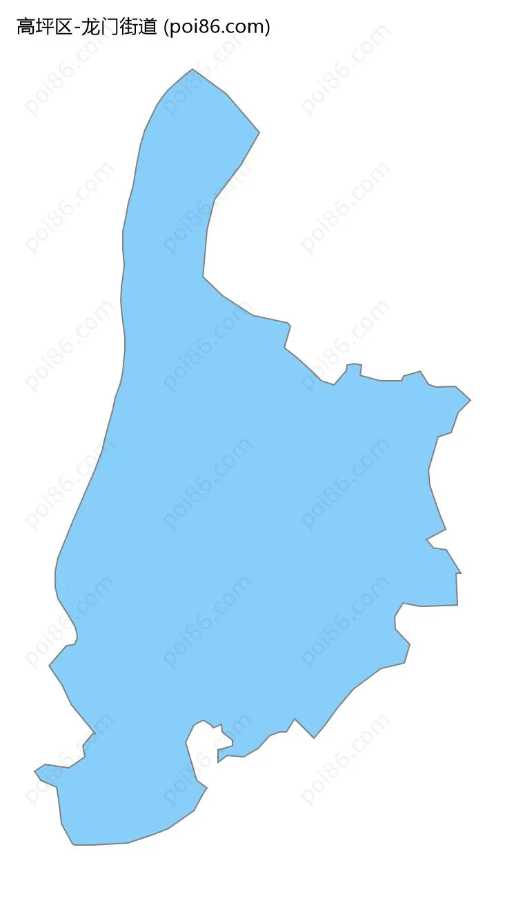 龙门街道边界地图