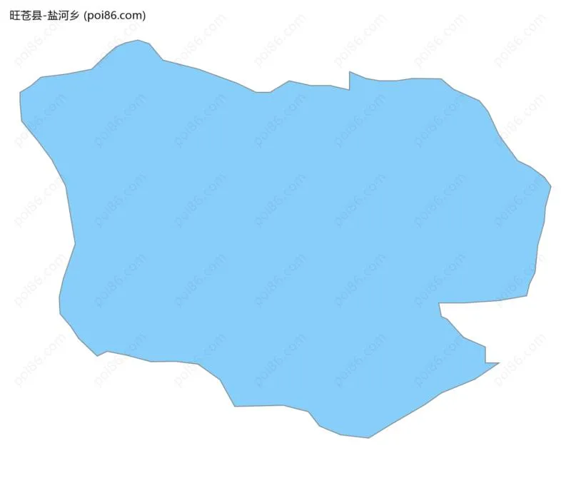 盐河乡边界地图