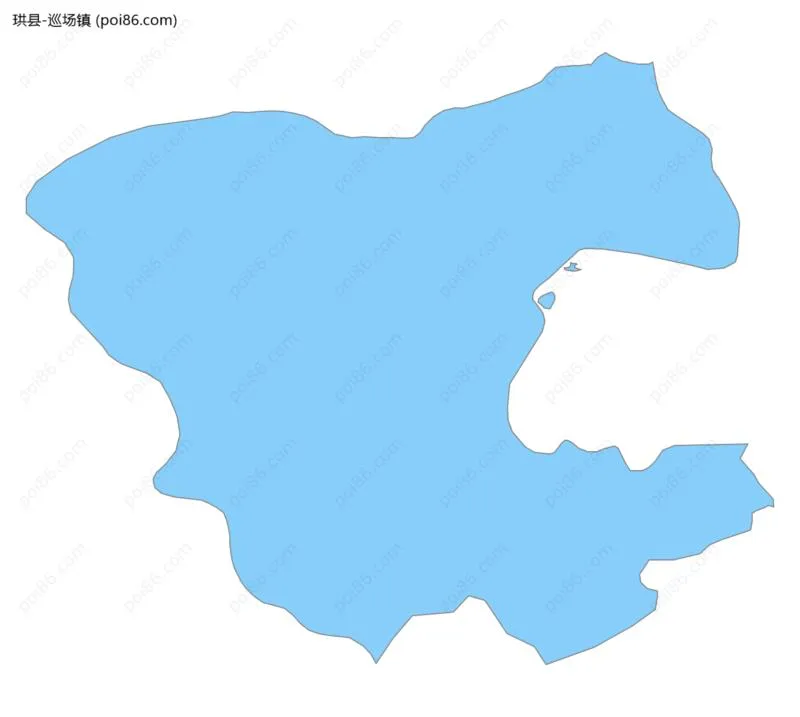 巡场镇边界地图