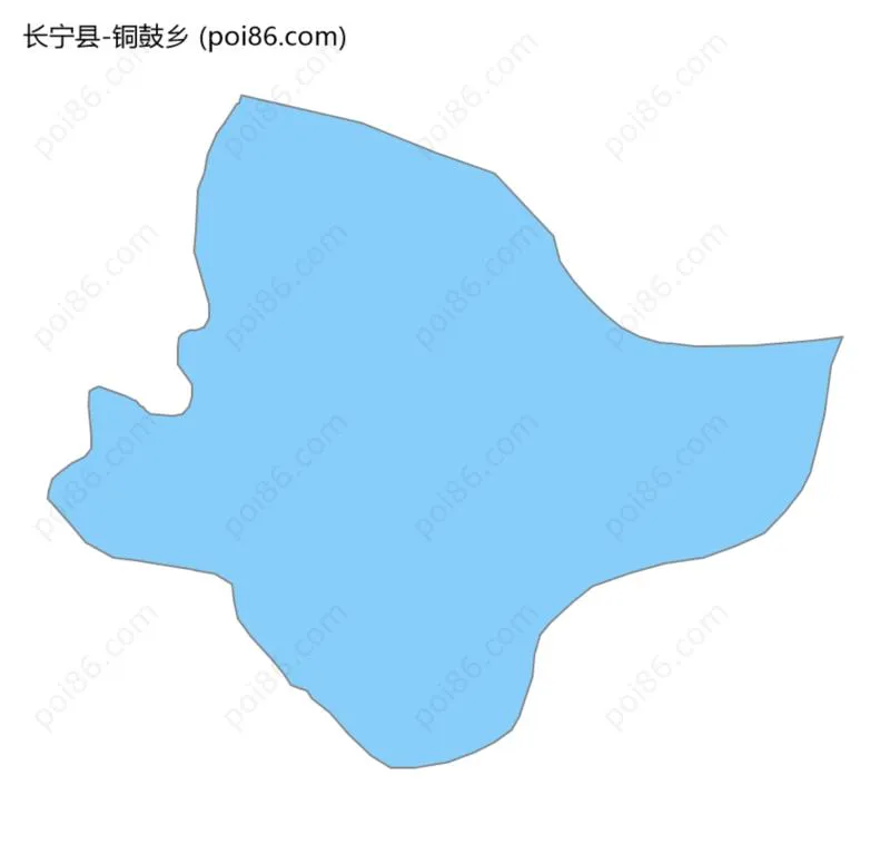 铜鼓乡边界地图