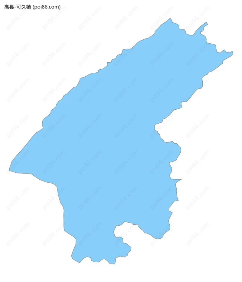 可久镇边界地图