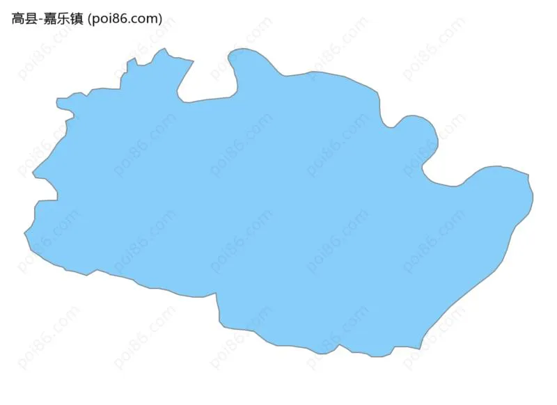 嘉乐镇边界地图