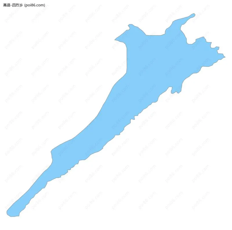 四烈乡边界地图