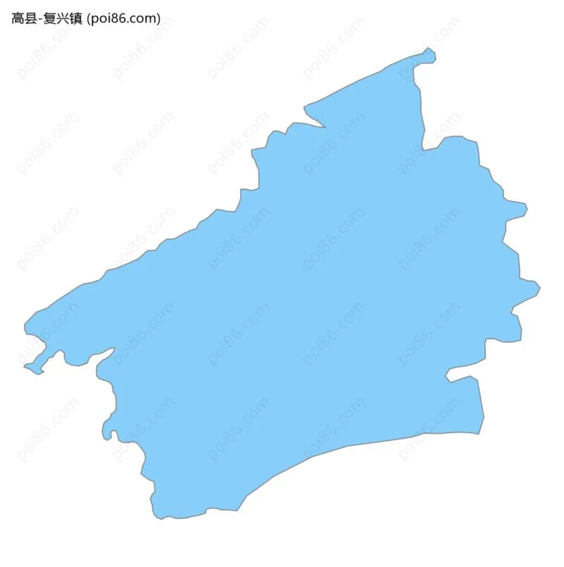 复兴镇边界地图