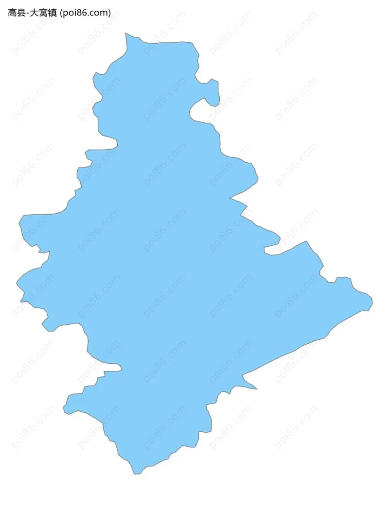 大窝镇边界地图