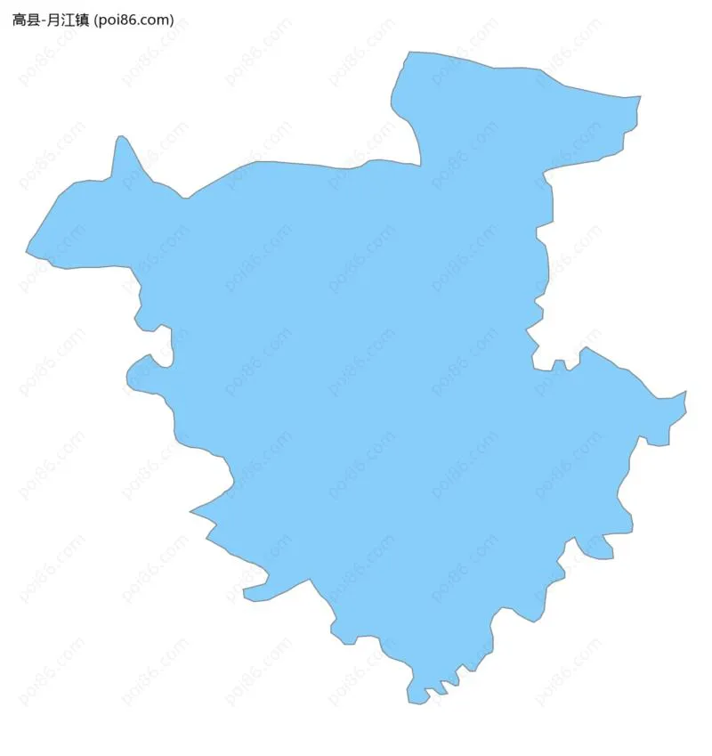 月江镇边界地图