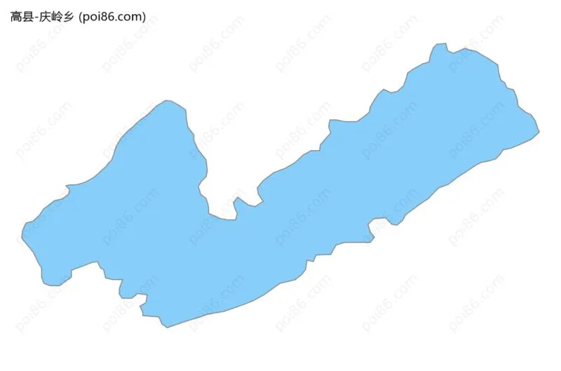 庆岭乡边界地图