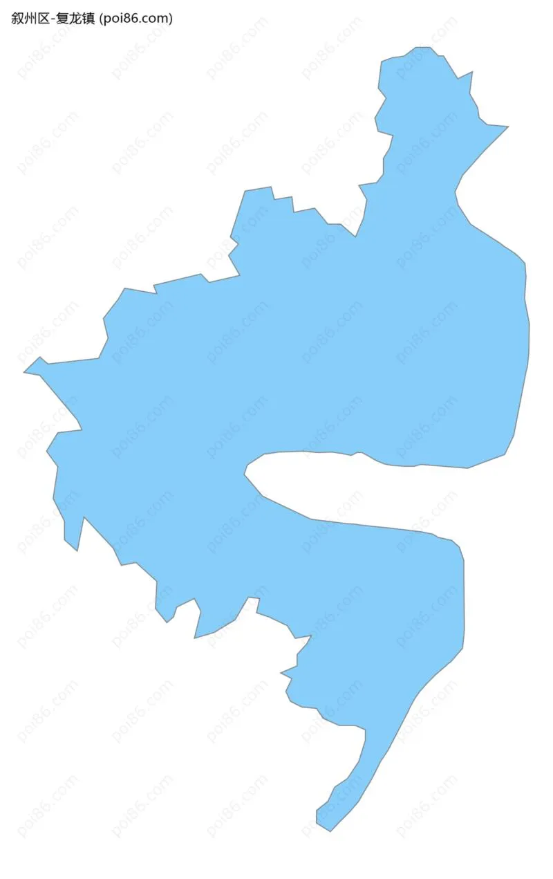 复龙镇边界地图