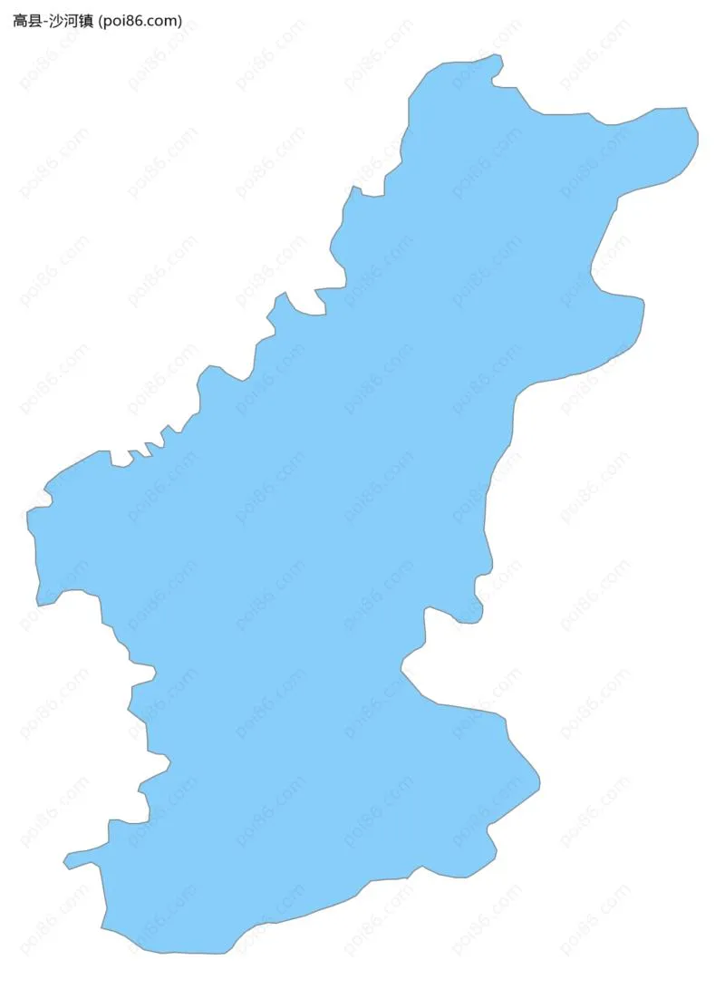 沙河镇边界地图