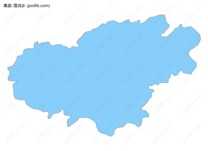 落润乡边界地图