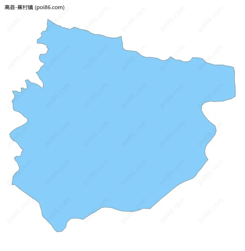 蕉村镇边界地图