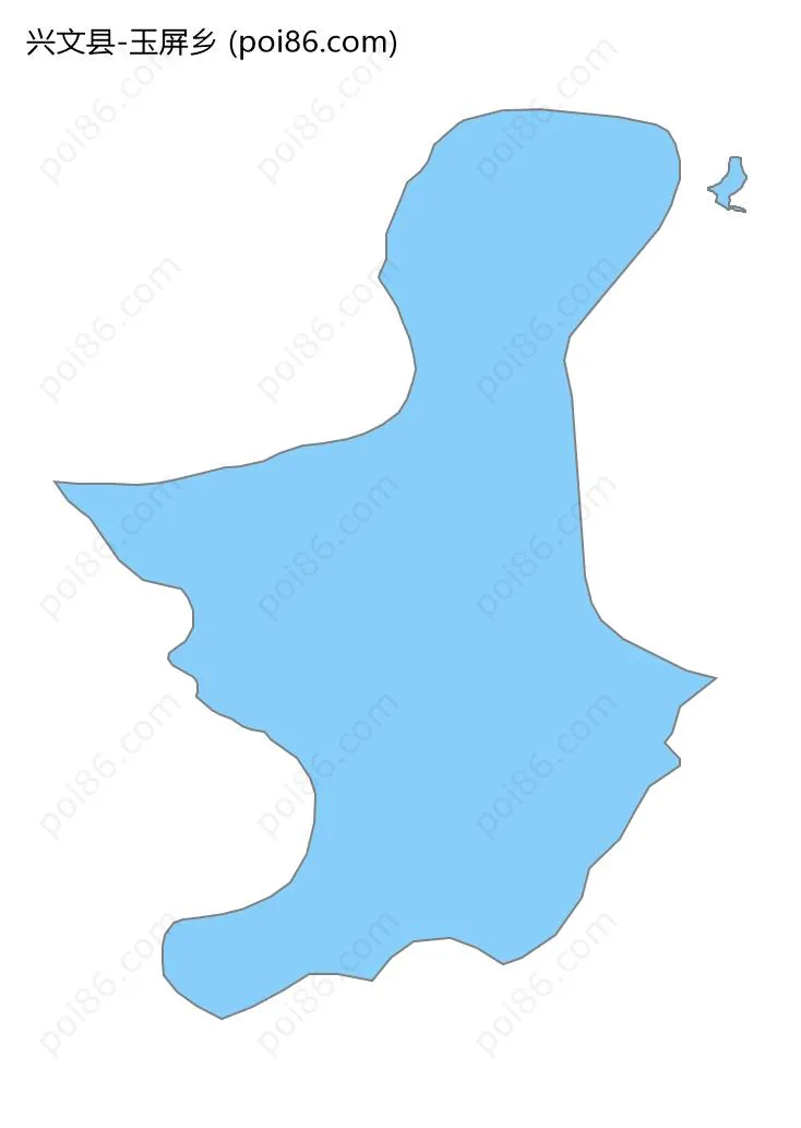 玉屏乡边界地图