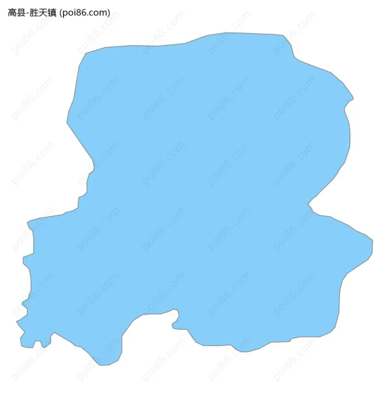 胜天镇边界地图