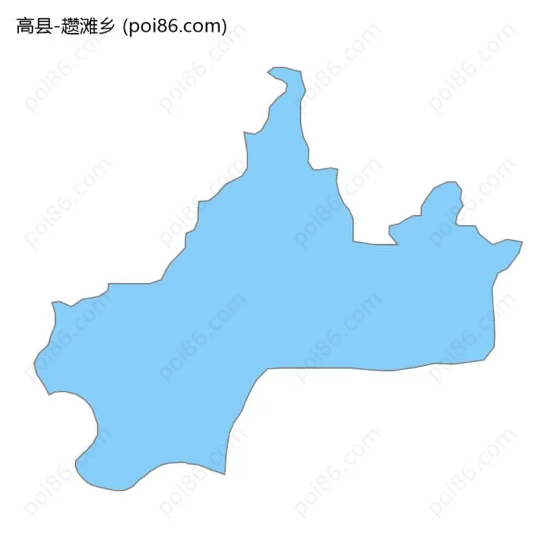 趱滩乡边界地图