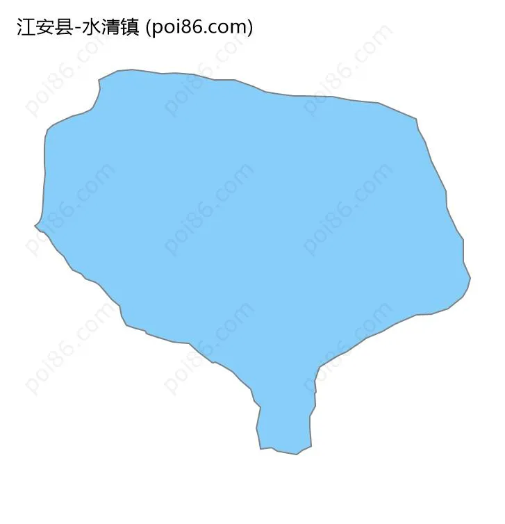 水清镇边界地图