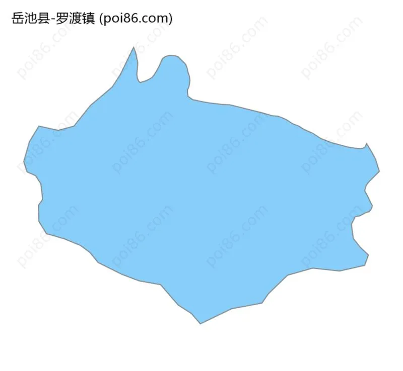 罗渡镇边界地图