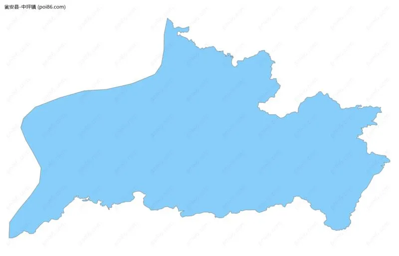 中坪镇边界地图