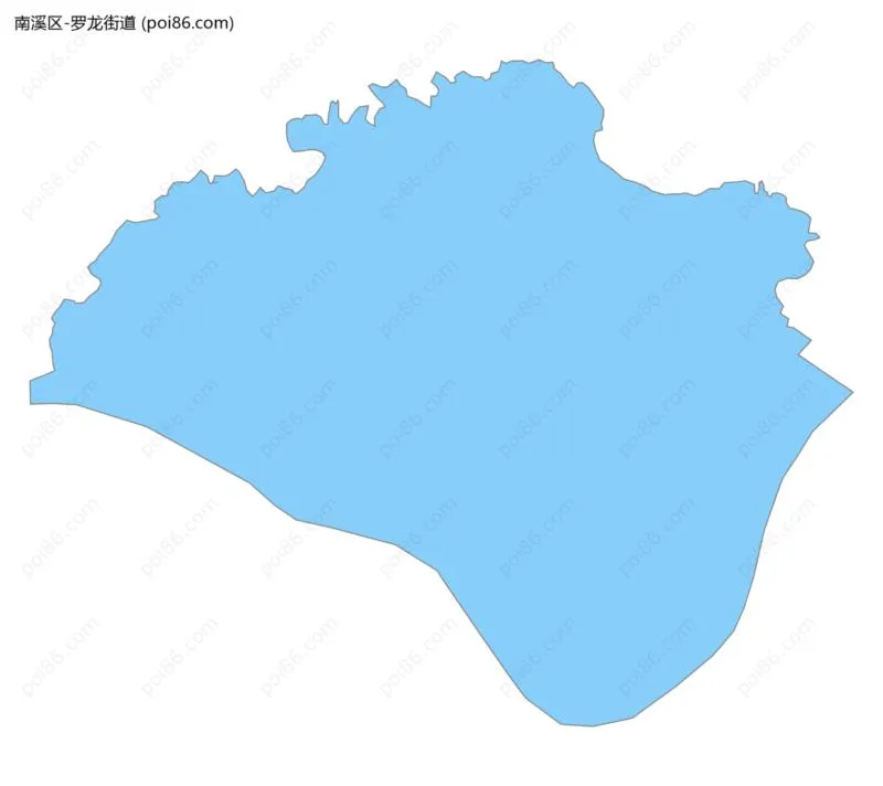 罗龙街道边界地图