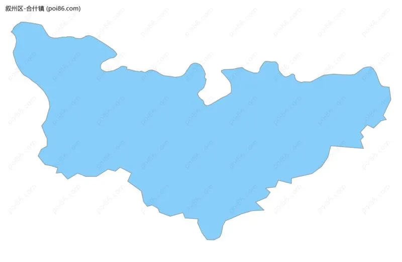 合什镇边界地图