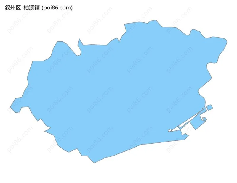 柏溪镇边界地图