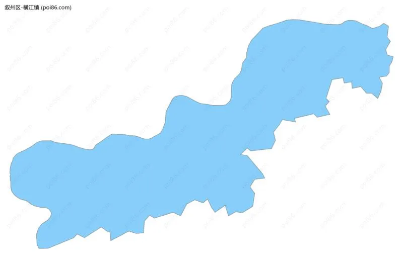 横江镇边界地图