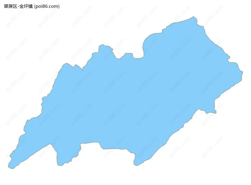 金坪镇边界地图