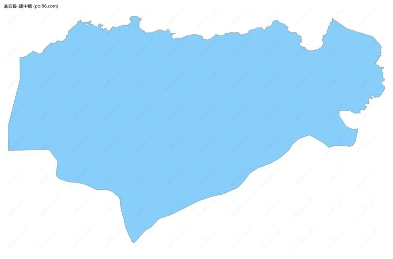 建中镇边界地图