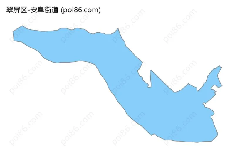 安阜街道边界地图