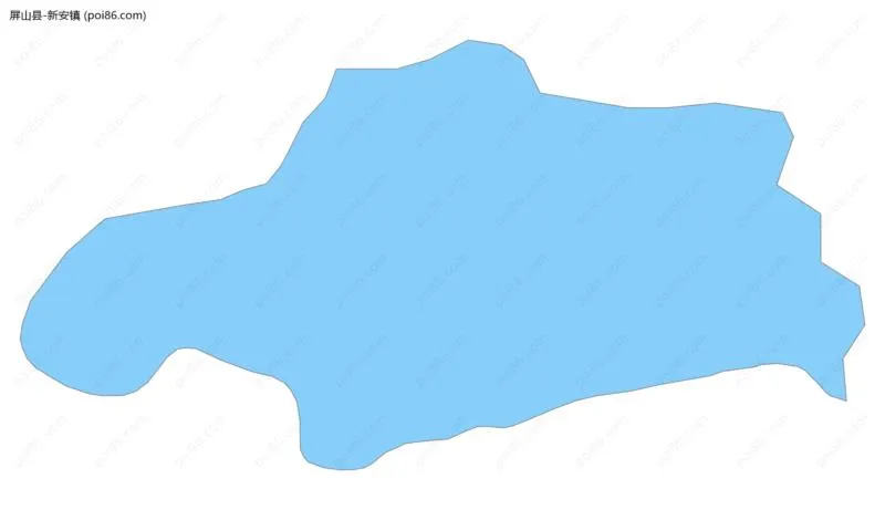 新安镇边界地图