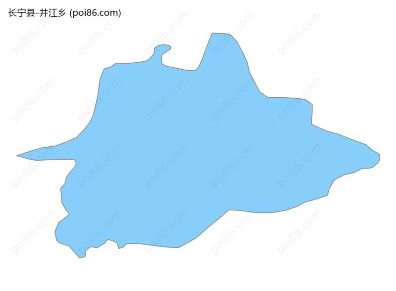 井江乡边界地图