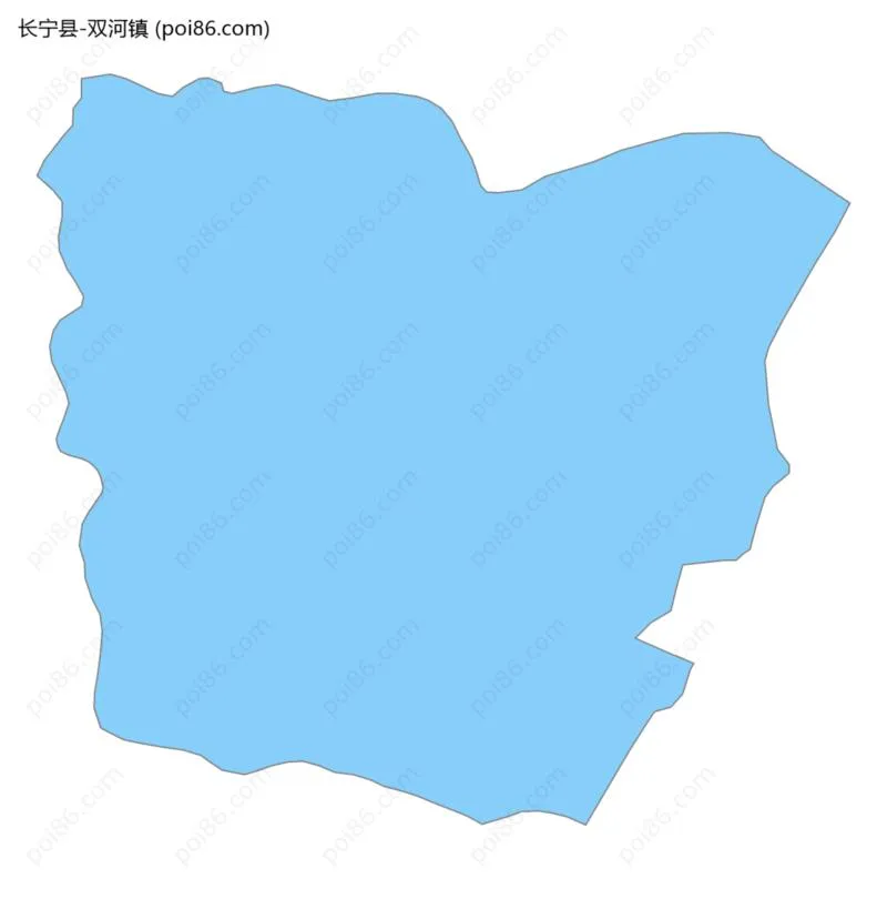 双河镇边界地图