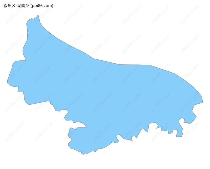 泥南乡边界地图