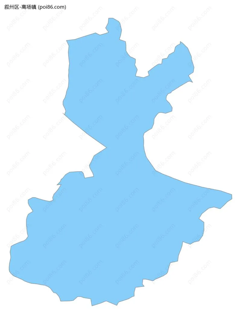 高场镇边界地图