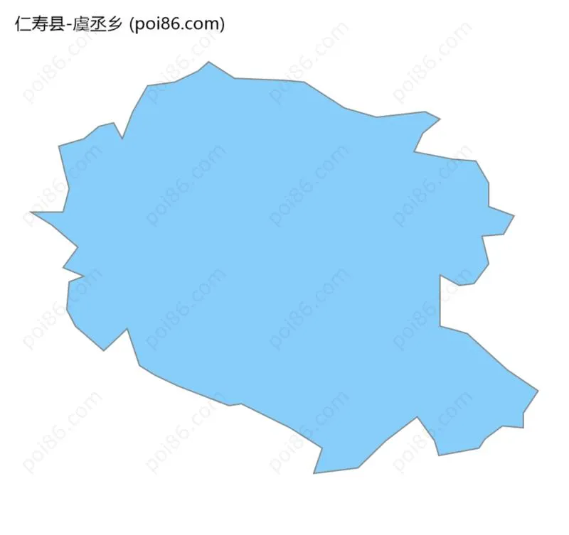 虞丞乡边界地图