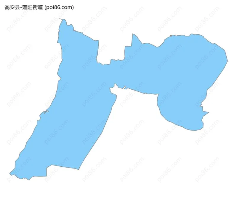 雍阳街道边界地图