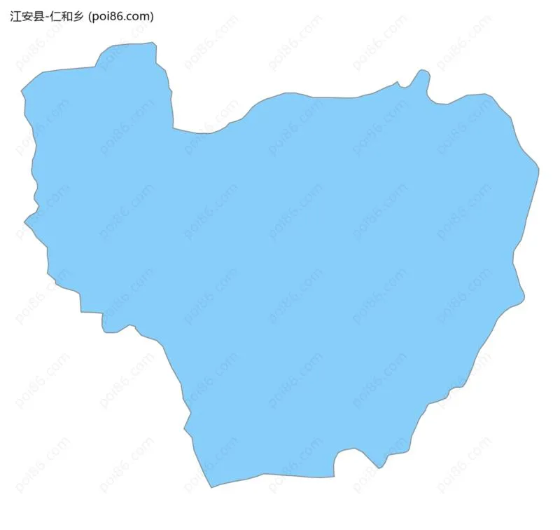 仁和乡边界地图