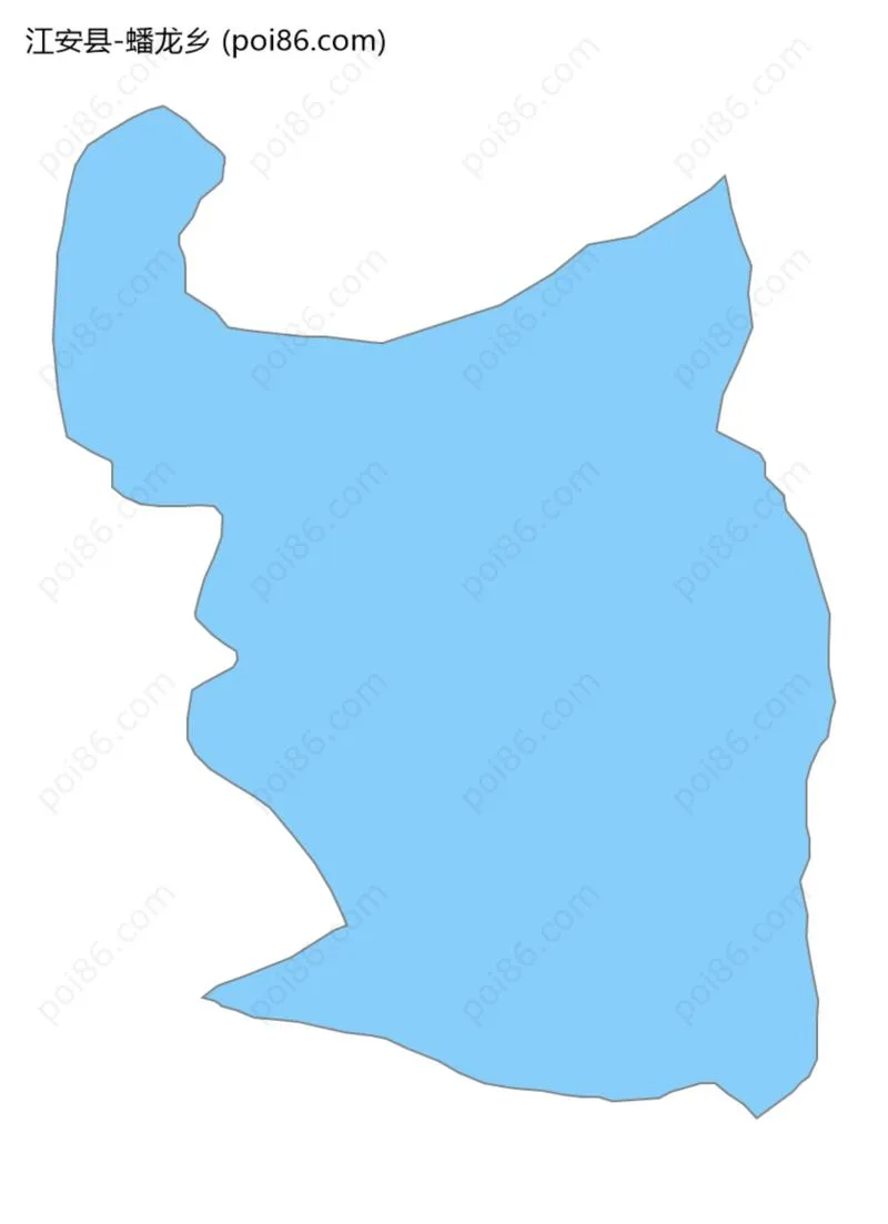 蟠龙乡边界地图