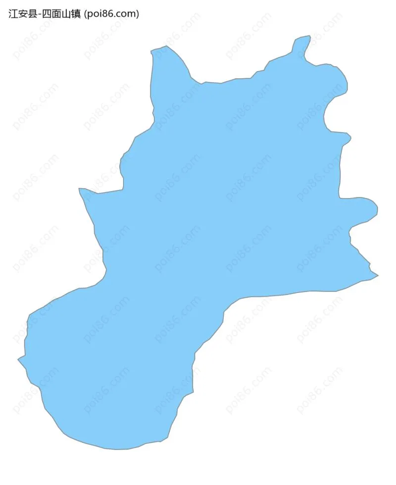 四面山镇边界地图