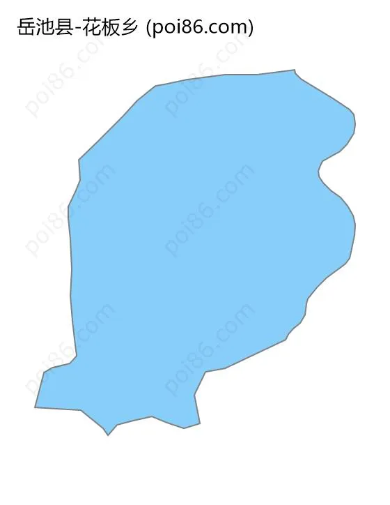 花板乡边界地图