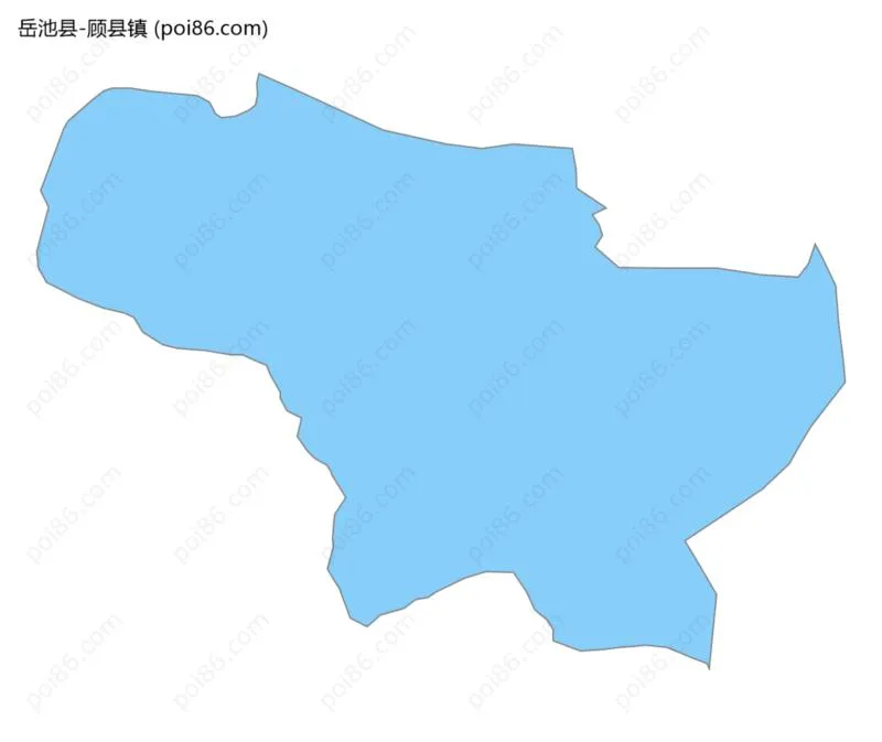 顾县镇边界地图