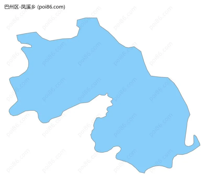 凤溪乡边界地图