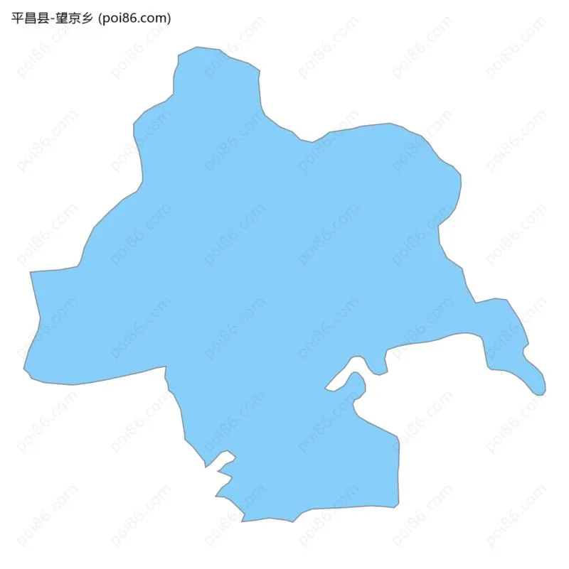 望京乡边界地图