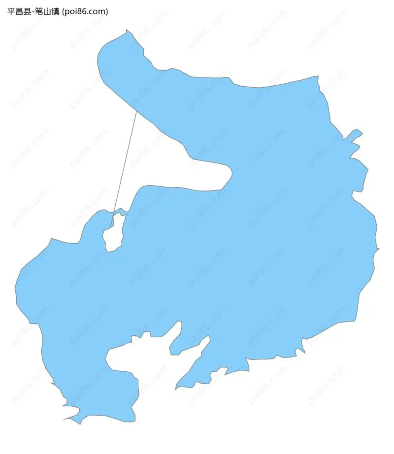 笔山镇边界地图