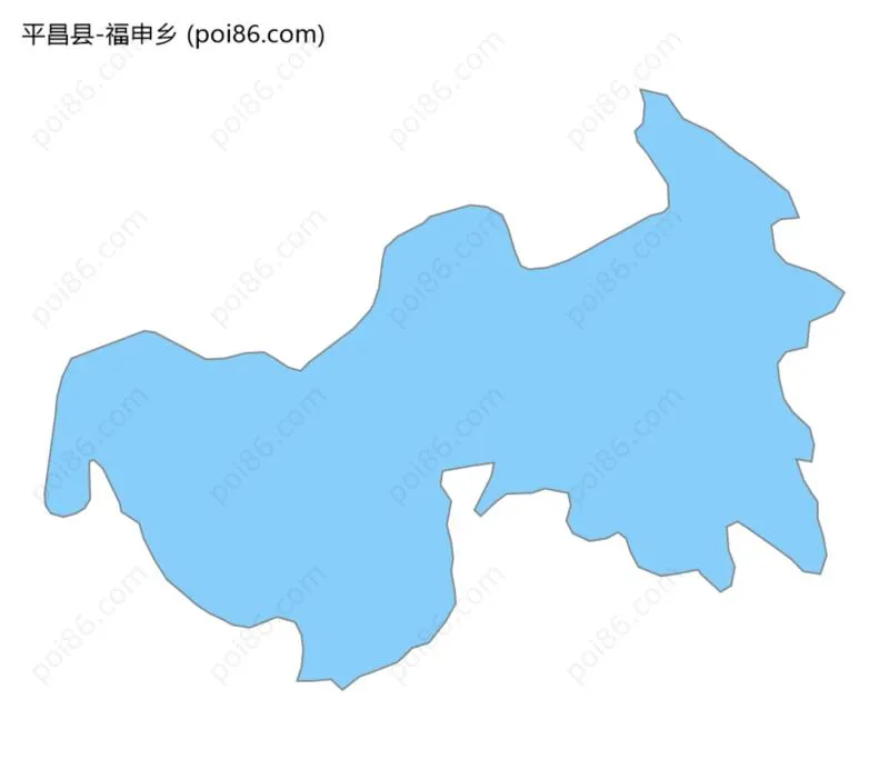 福申乡边界地图