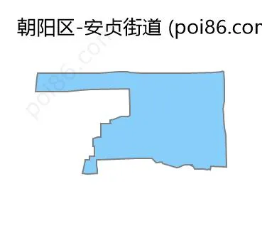 安贞街道边界地图