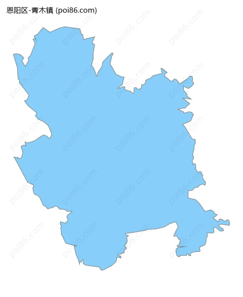 青木镇边界地图