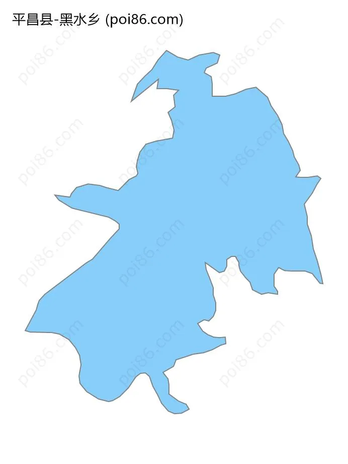 黑水乡边界地图