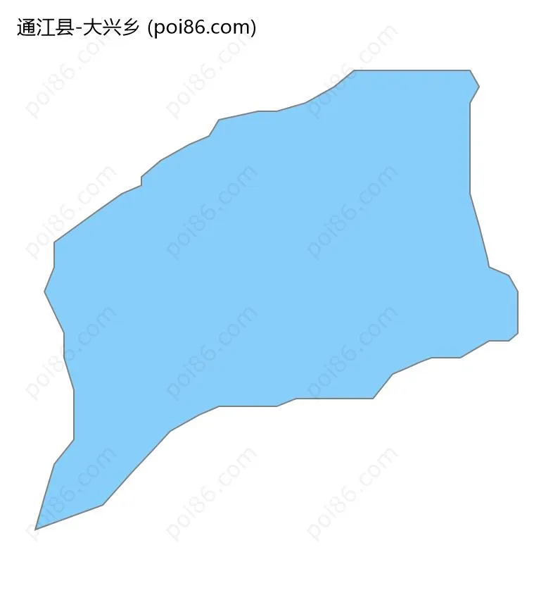 大兴乡边界地图